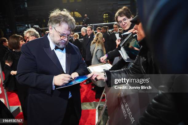 Guillermo del Toro, EE British Academy Film Awards .Date: Sunday 18 February 2018 .Venue: Royal Albert Hall, London .Host: Joanna Lumley.-.Area: Red...