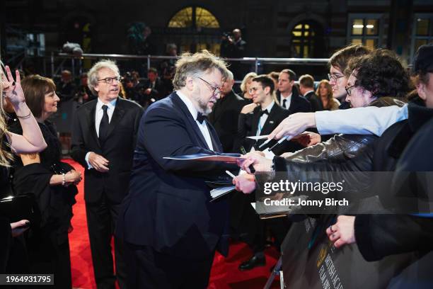Guillermo del Toro, EE British Academy Film Awards .Date: Sunday 18 February 2018 .Venue: Royal Albert Hall, London .Host: Joanna Lumley.-.Area: Red...