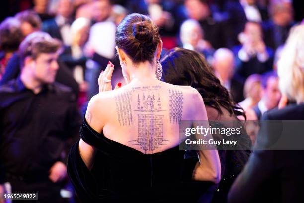 Angelina Jolie, EE British Academy Film Awards .Date: Sunday 18 February 2018 .Venue: Royal Albert Hall, London .Host: Joanna Lumley.-.Area:...