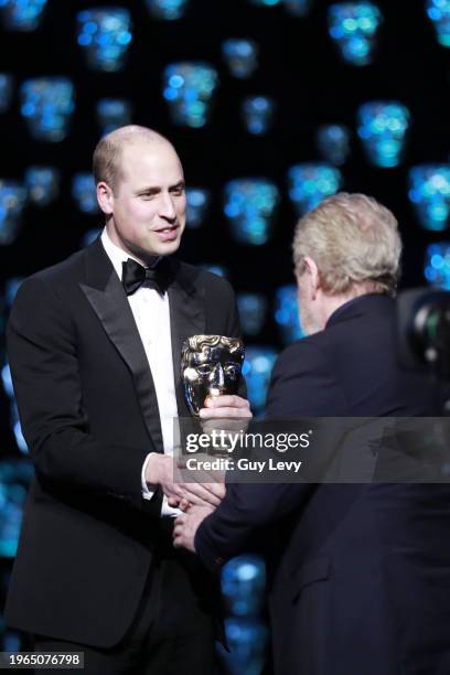 Fellowship.Pictured : Academy President HRH The Duke of Cambridge, Fellowship recipient Ridley Scott