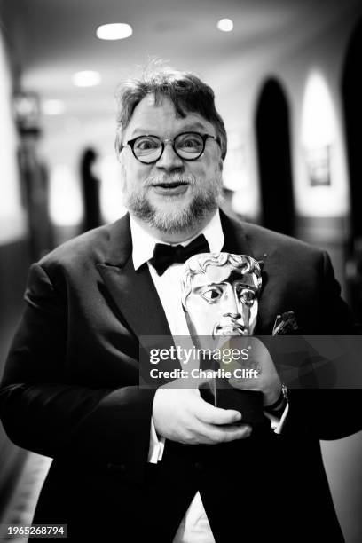 Guillermo Del Toro , EE British Academy Film Awards .Date: Sunday 18 February 2018 .Venue: Royal Albert Hall, London .Host: Joanna Lumley.-.Area:...