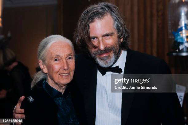 Jane Goodall & Brett Morgen, EE British Academy Film Awards Dinner & After Party .Date: Sunday 18 February 2018 .Venue: Grosvenor House Hotel, Park...