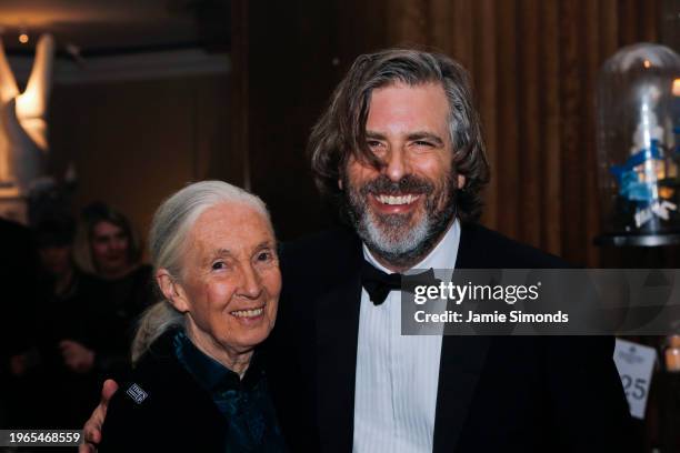 Jane Goodall & Brett Morgen, EE British Academy Film Awards Dinner & After Party .Date: Sunday 18 February 2018 .Venue: Grosvenor House Hotel, Park...