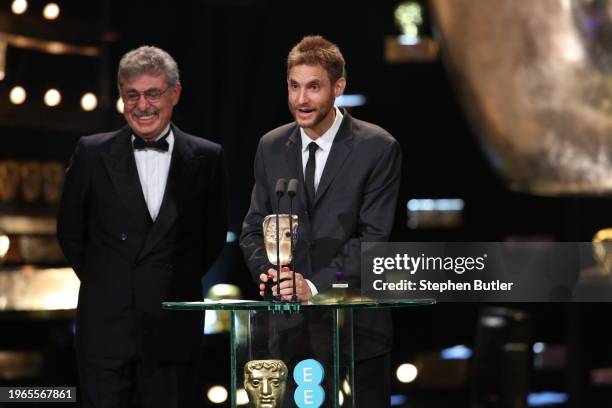 Film Not in the English Language.Winner: Wild Tales - DamiÃ¡n Szifron.L-r: Hugo Sigman, DamiÃ¡n Szifron