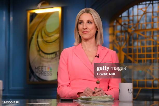 Pictured: Carol Lee, NBC News Washington Managing Editor, appears on "Meet the Press" in Washington D.C., Sunday January 28, 2024. --