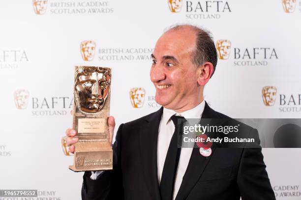 Armando Iannucci, British Academy Scotland Awards.Date: Sunday 5 November 2017.Venue: Radisson Blu, Glasgow City, Glasgow.Host: Edith Bowman.-.Area:...