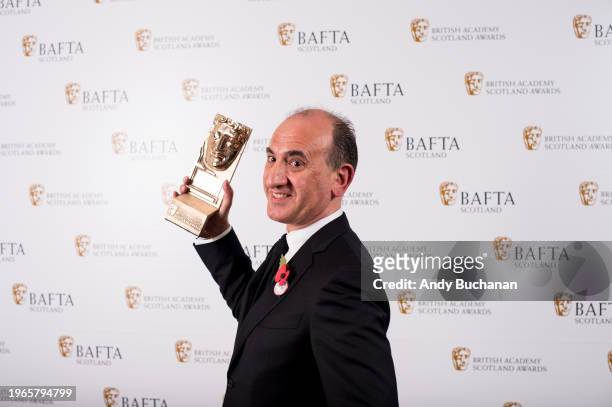 Armando Iannucci, British Academy Scotland Awards.Date: Sunday 5 November 2017.Venue: Radisson Blu, Glasgow City, Glasgow.Host: Edith Bowman.-.Area:...