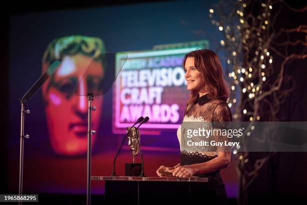 Susie Dent, British Academy Television Craft Awards.Date: Sunday 22 April 2018.Venue: The Brewery, Chiswell St, London.Host: Stephen Mangan .-.Area:...