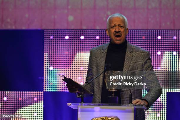 Presenter Derek Griffiths, British Academy Children's Awards .Date: Sunday 26 November 2017 .Venue: The Roundhouse, Camden.Host: Doc Brown.Area:...