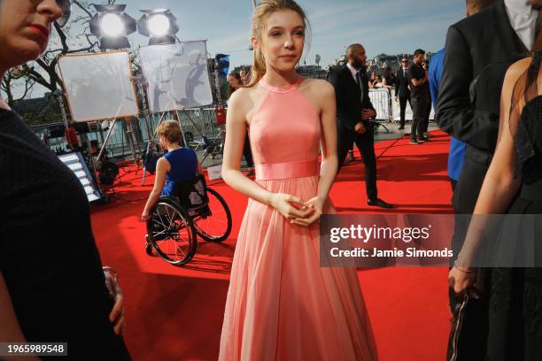 Eleanor Worthington Cox, House of Fraser British Academy Television Awards.Date: Sun 8 May 2016.Venue: Royal Festival Hall, London.Host: Graham...