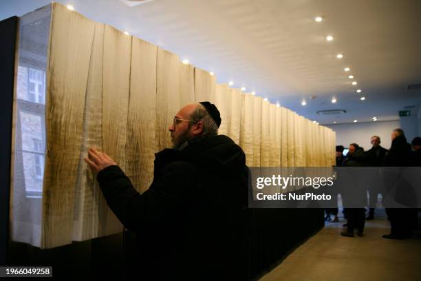 Delegations are touring the Auschwitz Concentration Camp during the EJA conference in Oswiecim, Poland, on January 23, 2023. The European Jewish...