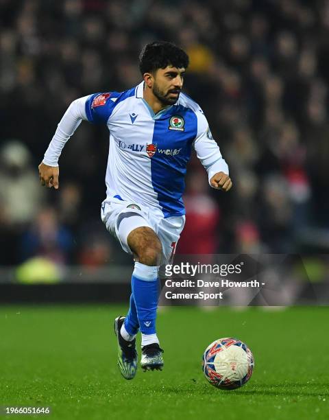 Blackburn Rovers' Dilan Markanday during the Emirates FA Cup Fourth Round match between Blackburn Rovers and Wrexham at Ewood Park on January 29,...