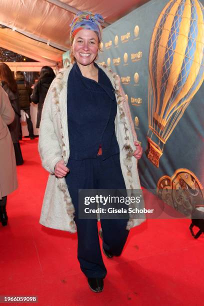 Julia Thurnau during the Munich premiere of "Cirque du Soleil - Kurios Muenchen" at Theresienwiese on January 30, 2024 in Munich, Germany.