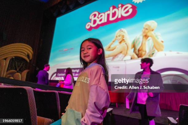 Westwood, CA Oceana Matsumoto attends the US. Deaf West and Max hosting a special open caption screening of the Barbie American Sign Language cut...