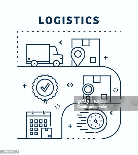 logistic related vector banner design concept. global multi-sphere ready-to-use template. web banner, website header, magazine, mobile application etc. modern design. - drone package stock illustrations