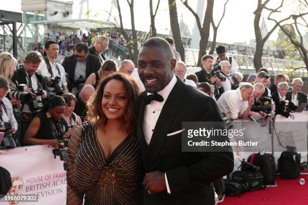 Naiyana Garth, Idris Elba, House of Fraser British Academy Television Awards.Date: Sun 8 May 2016.Venue: Royal Festival Hall, London.Host: Graham...