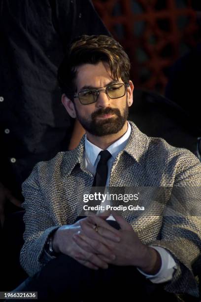 Neil Nitin Mukesh attends the grand beauty pageant Aluva Miss and Mrs. Indian Supermodel fashion runway on January 27, 2024 in Mumbai, India