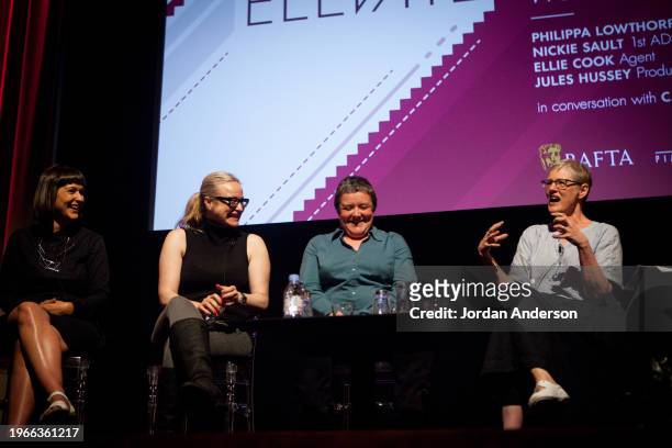 Moderated panel discussion chaired by Carla Mackinnon on how to get the best out of your crew and work efficiently on set; ..Philippa Lowthorpe â€“...