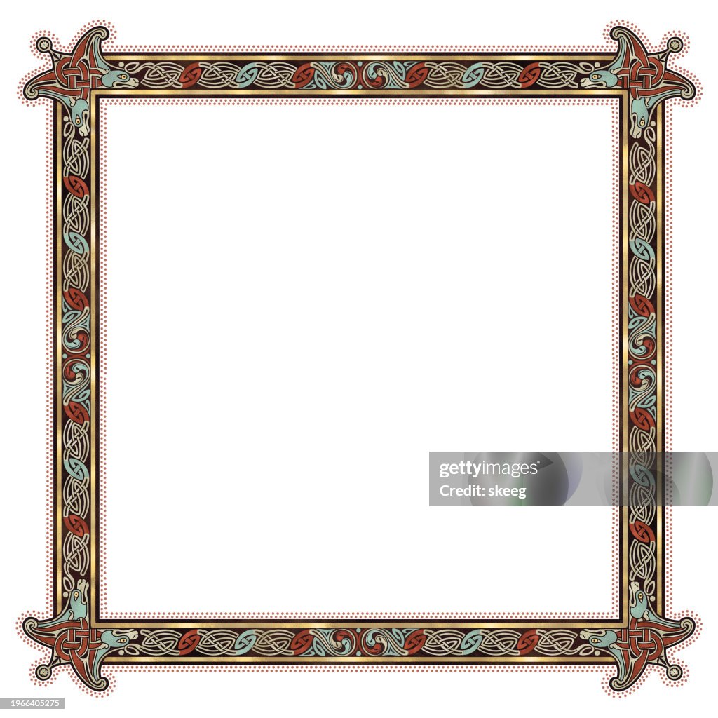 Celtic Dog Sq Border