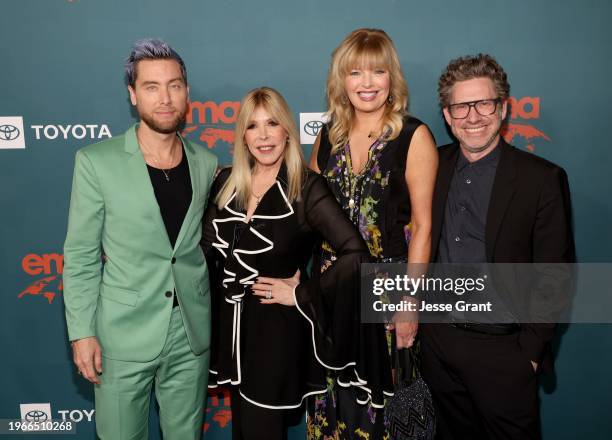 Lance Bass, Debbie Levin, CEO, EMA, Melissa Peterman and Asher Levin, Creative Director, EMA attend The 33rd Annual EMA Awards Gala honoring Laura...