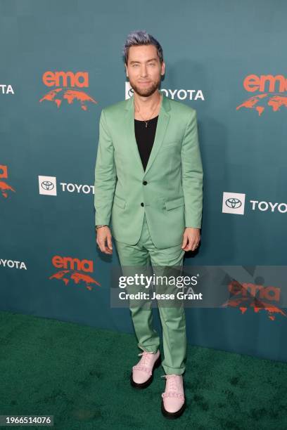 Lance Bass attends The 33rd Annual EMA Awards Gala honoring Laura Dern, sponsored by Toyota, at Sunset Las Palmas Studios on January 27, 2024 in Los...