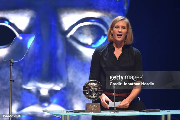 Clare Sturges collects Short Film Award for 'My Brief Eternity: Ar Awyr Le'