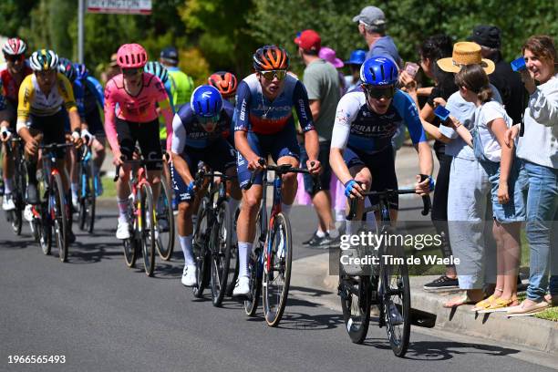 Kelland O'brien of Australia and Team Jayco-AlUla and Nick Schultz of Australia and Team Israel-Premier Tech compete during the 8th Cadel Evans Great...
