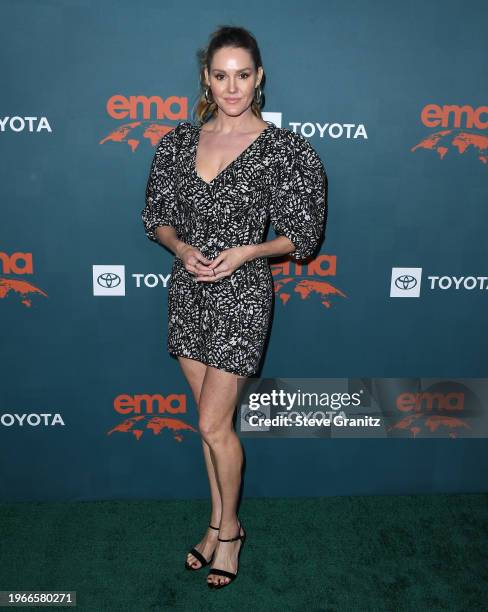 Erinn Hayes arrives at the 2024 Environmental Media Association Awards Gala at Sunset Las Palmas Studios on January 27, 2024 in Los Angeles,...