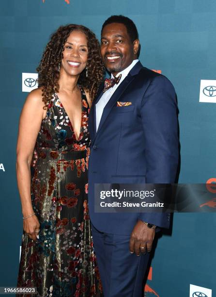 Mykelti Williamson and Sondra Spriggs arrives at the 2024 Environmental Media Association Awards Gala at Sunset Las Palmas Studios on January 27,...