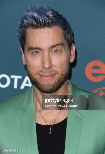 Lance Bass arrives at the 2024 Environmental Media Association Awards Gala at Sunset Las Palmas Studios on January 27, 2024 in Los Angeles,...