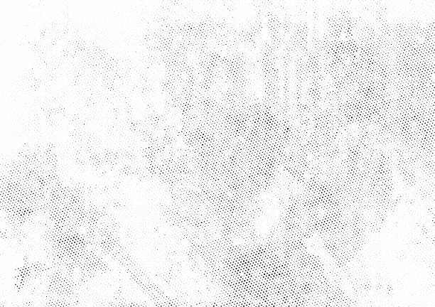 black grunge half tone dots pattern - texture stock illustrations