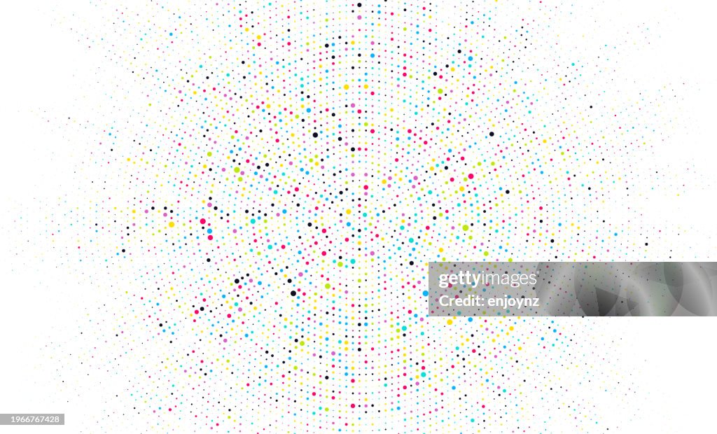 Circular Pattern Network Abstract Colorful Circular Digital Network Network High-Res Vector ...