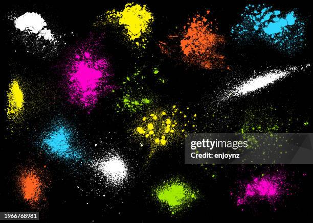 rainbow paint splash abstract vector illustration - cocaine stock illustrations