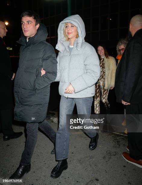 Heidi Gardner arrives at the SNL afterparty on January 28, 2024 in New York City.