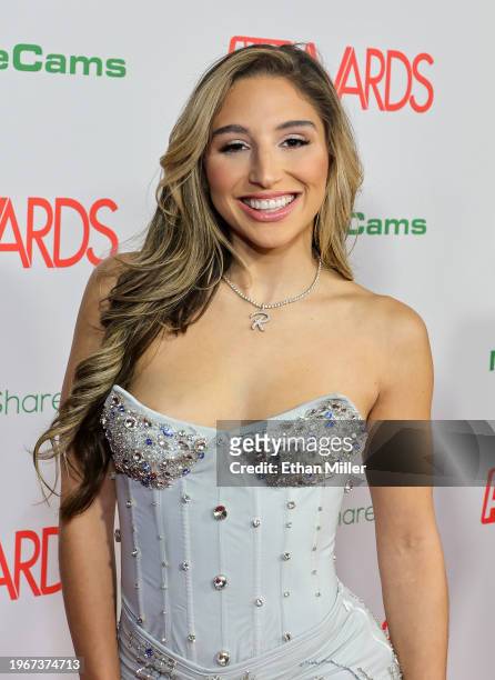 Abella Danger attends the 2024 Adult Video News Awards at Resorts World Las Vegas on January 27, 2024 in Las Vegas, Nevada.