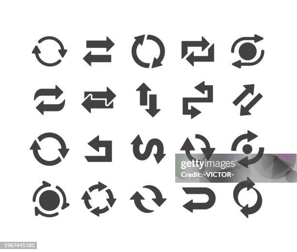 stockillustraties, clipart, cartoons en iconen met reverse and exchange icons - classic series - schakelaar