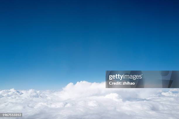 cloudscape from above - cloudscape stock pictures, royalty-free photos & images
