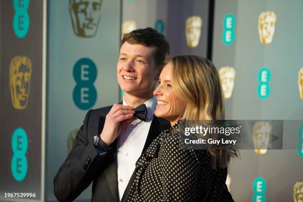 Ed Speelers and Asia Macey, EE British Academy Film Awards 2019 ..Date: Sunday 10 February 2019 ..Venue: Royal Albert Hall, Kensington Gore, London...