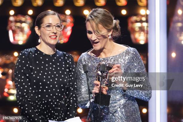 Lily Collins, Olga Kurylenko.Winners: The Favourite - Fiona Crombie, Alice Felton