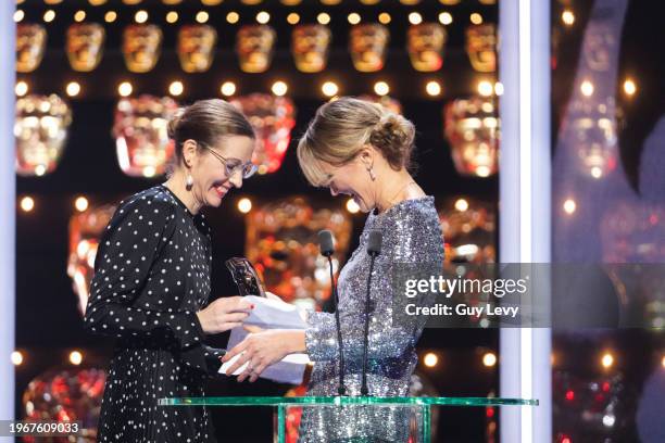 Lily Collins, Olga Kurylenko.Winners: The Favourite - Fiona Crombie, Alice Felton