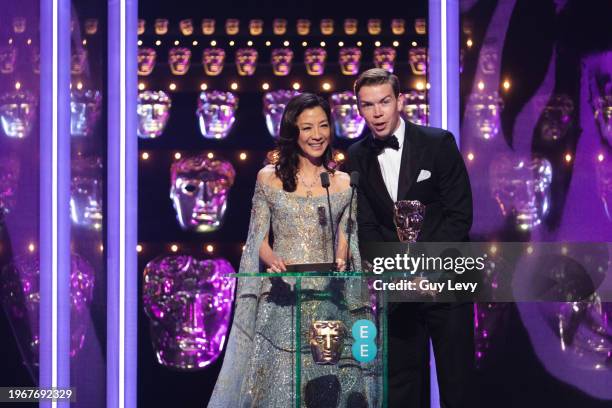 Michelle Yeoh, Will Poulter, EE British Academy Film Awards 2019 .Date: Sunday 10 February 2019 .Venue: Royal Albert Hall, Kensington Gore, London...