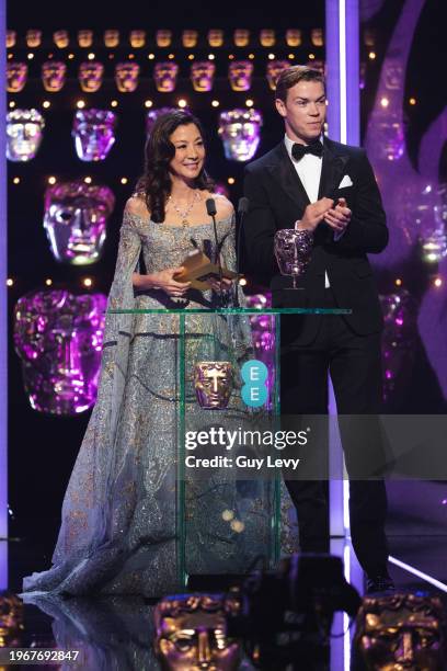 Michelle Yeoh, Will Poulter, EE British Academy Film Awards 2019 .Date: Sunday 10 February 2019 .Venue: Royal Albert Hall, Kensington Gore, London...