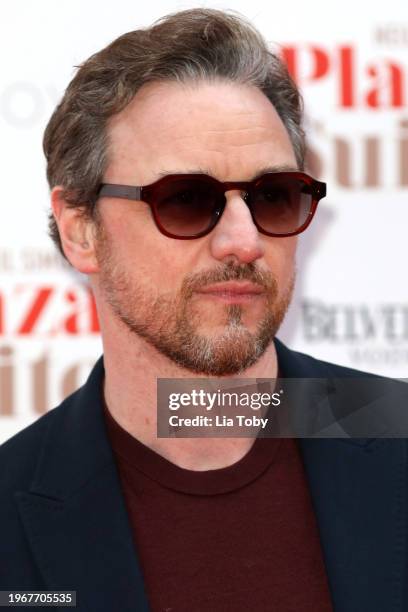 James McAvoy attends the Gala Opening of "Plaza Suite" at The Savoy Theatre on January 28, 2024 in London, England.