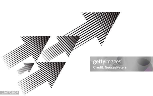 arrow symbols moving up - business finance and industry stock illustrations