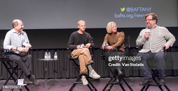 Brian Rose, Lucas Hedges, Gretchen Mol, Kenneth Lonergan,, Manchester By The Sea Q&A.Venue: NYIT Auditorium, 1871 Broadway, New York City.Date: