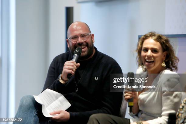 Tom Davis & Lara Singer, Guru Live Day One.Date: Saturday 15 September 2018.Venue: BAFTA, 195 Piccadilly, London.-.Area: Get on Track: Pitching Your...