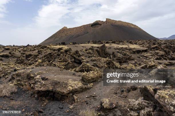 lanzarote and the volcanoes - atlantic islands stock pictures, royalty-free photos & images