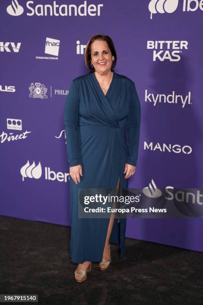 The CEO of Aceitunas Torrent, Blanca Torrent, poses during the photocall prior to the 'Top 100 Women Leaders of Spain' gala, at the Teatro Real in...