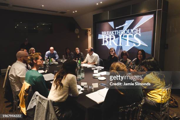 The Breakthrough Brits Jury meeting takes place at BAFTA's 195 Piccadilly Headquarters, including jurors Carolin Krenzer â€“ Co-founder and CEO,...