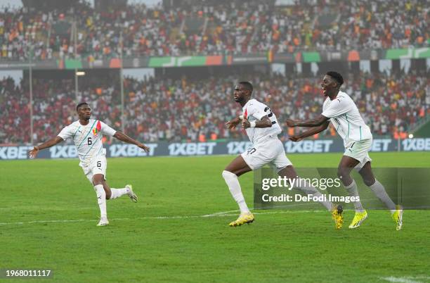 Mory Konate of Guinea during the TotalEnergies CAF Africa Cup of Nations round of 16 match between Equatorial Guinea and Guinea at Alassane Ouattara...